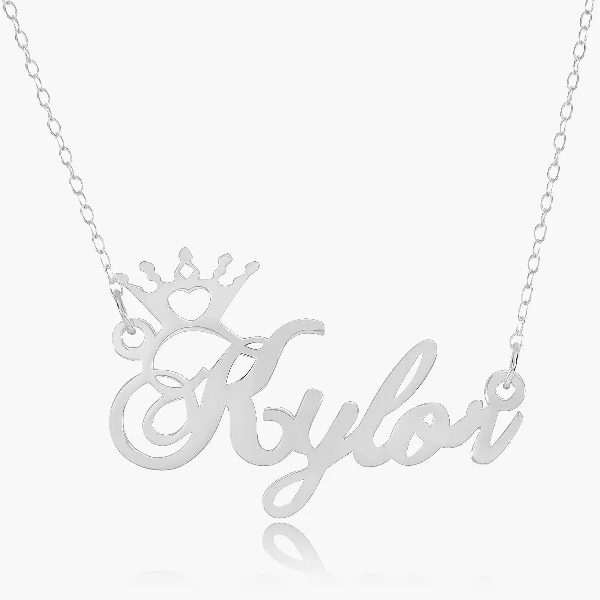 Crown Name Necklace