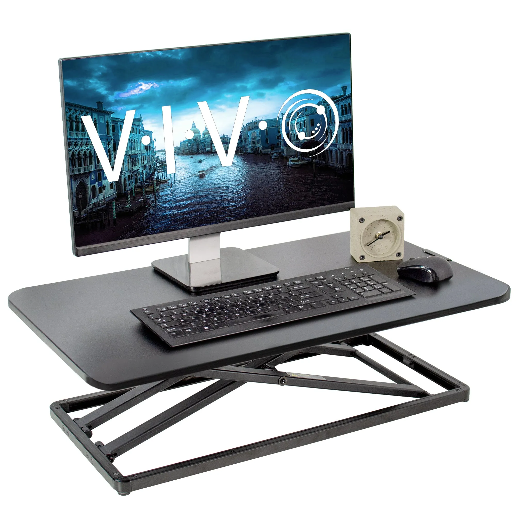 Desk Converter Riser Workstation with Adjustable Height (Single)