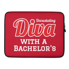 Diva with a Bachelor's Laptop Sleeve