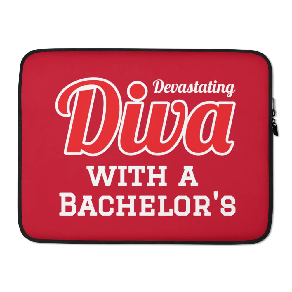 Diva with a Bachelor's Laptop Sleeve