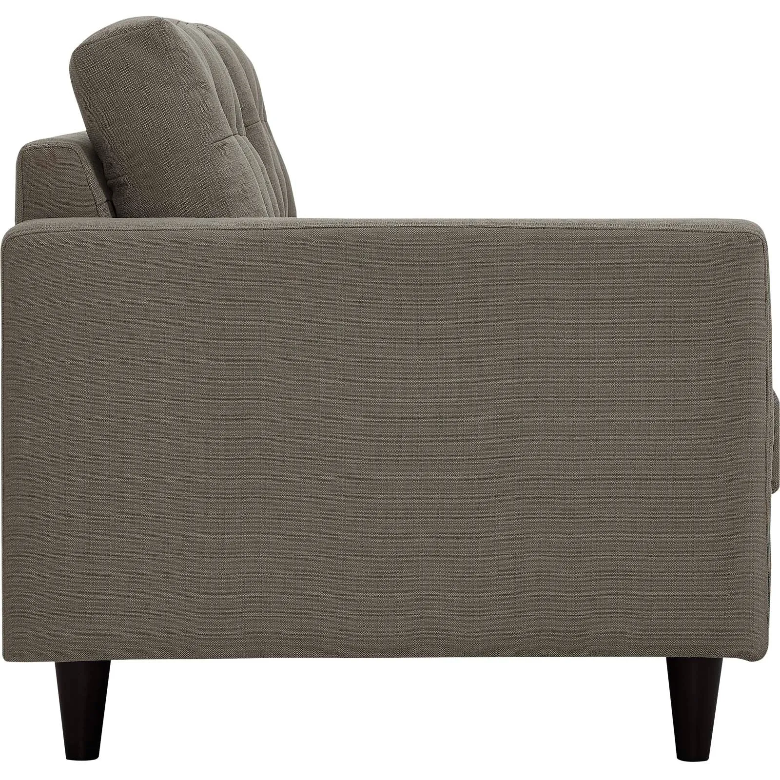 Empress Left-Facing Upholstered Fabric Loveseat