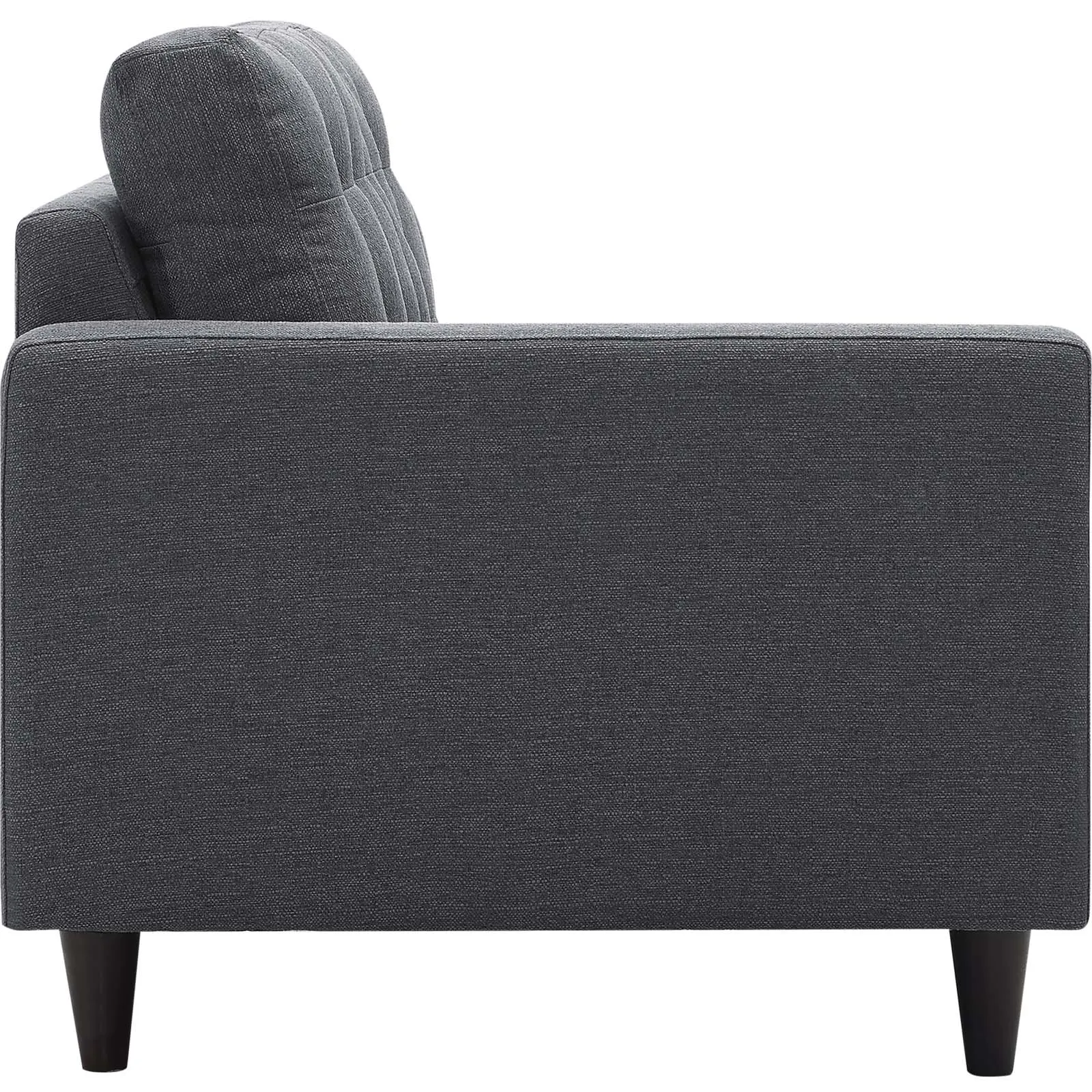 Empress Left-Facing Upholstered Fabric Loveseat