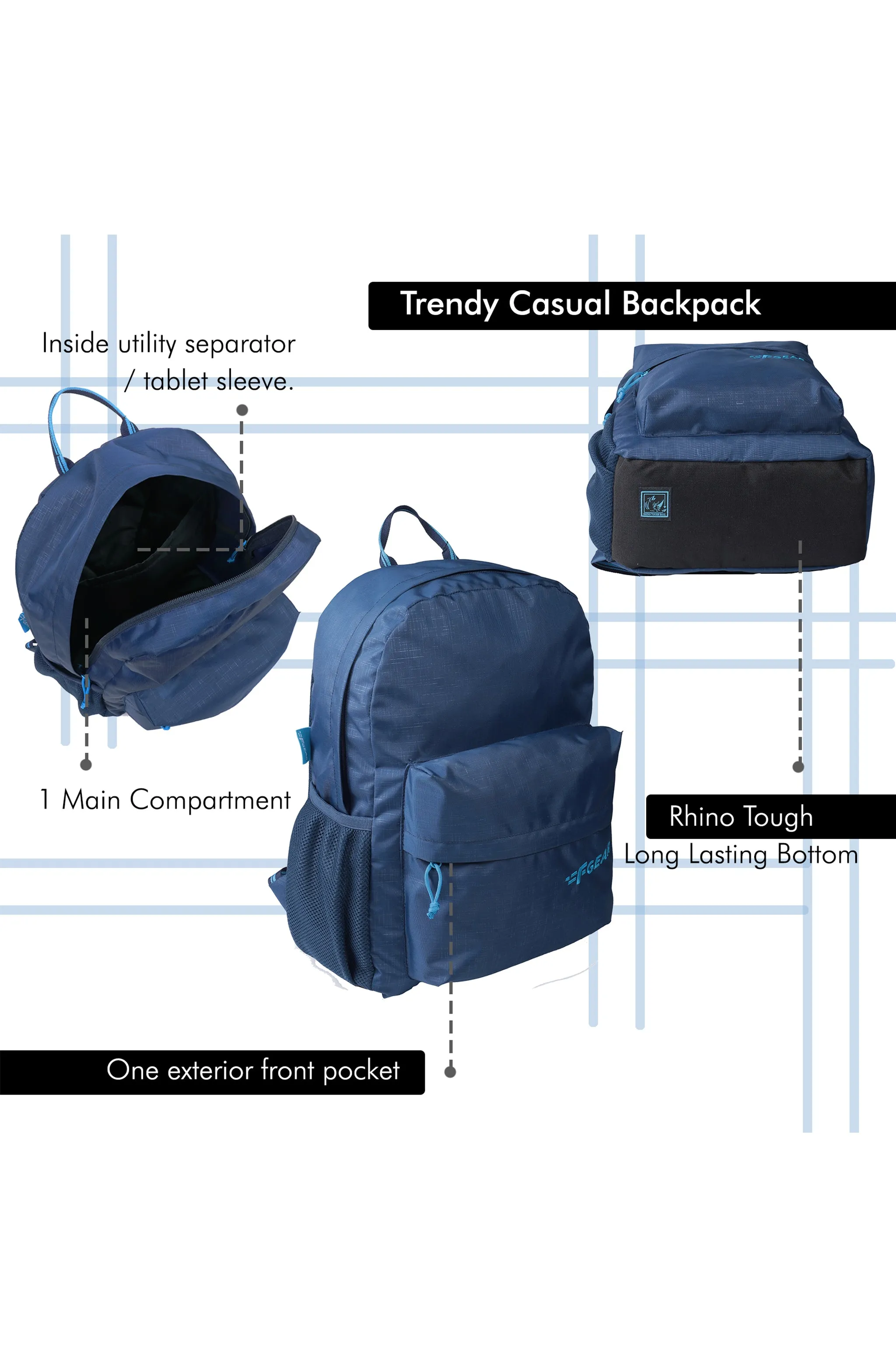 Emprise 23L Navy Blue Backpack