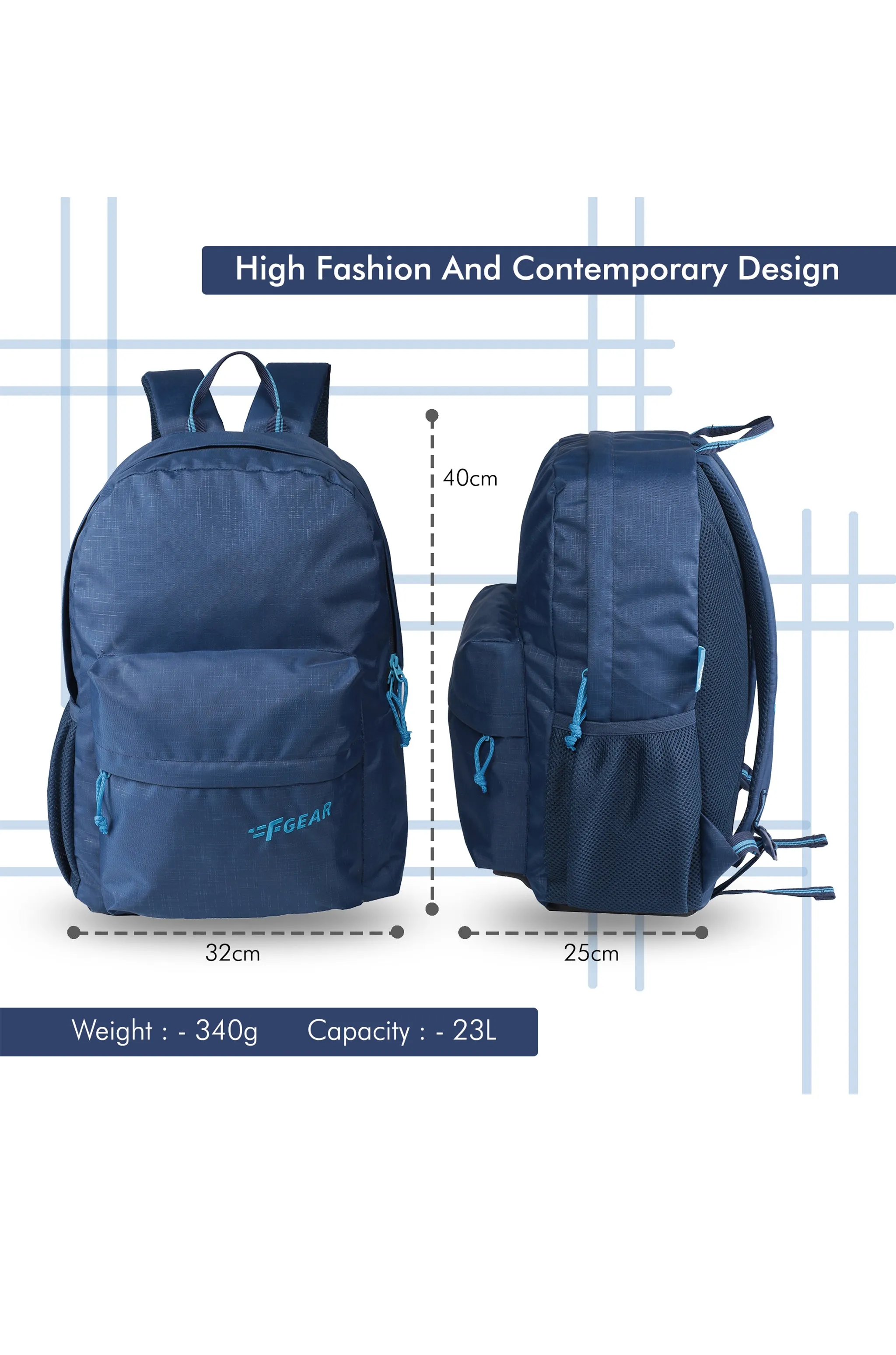 Emprise 23L Navy Blue Backpack