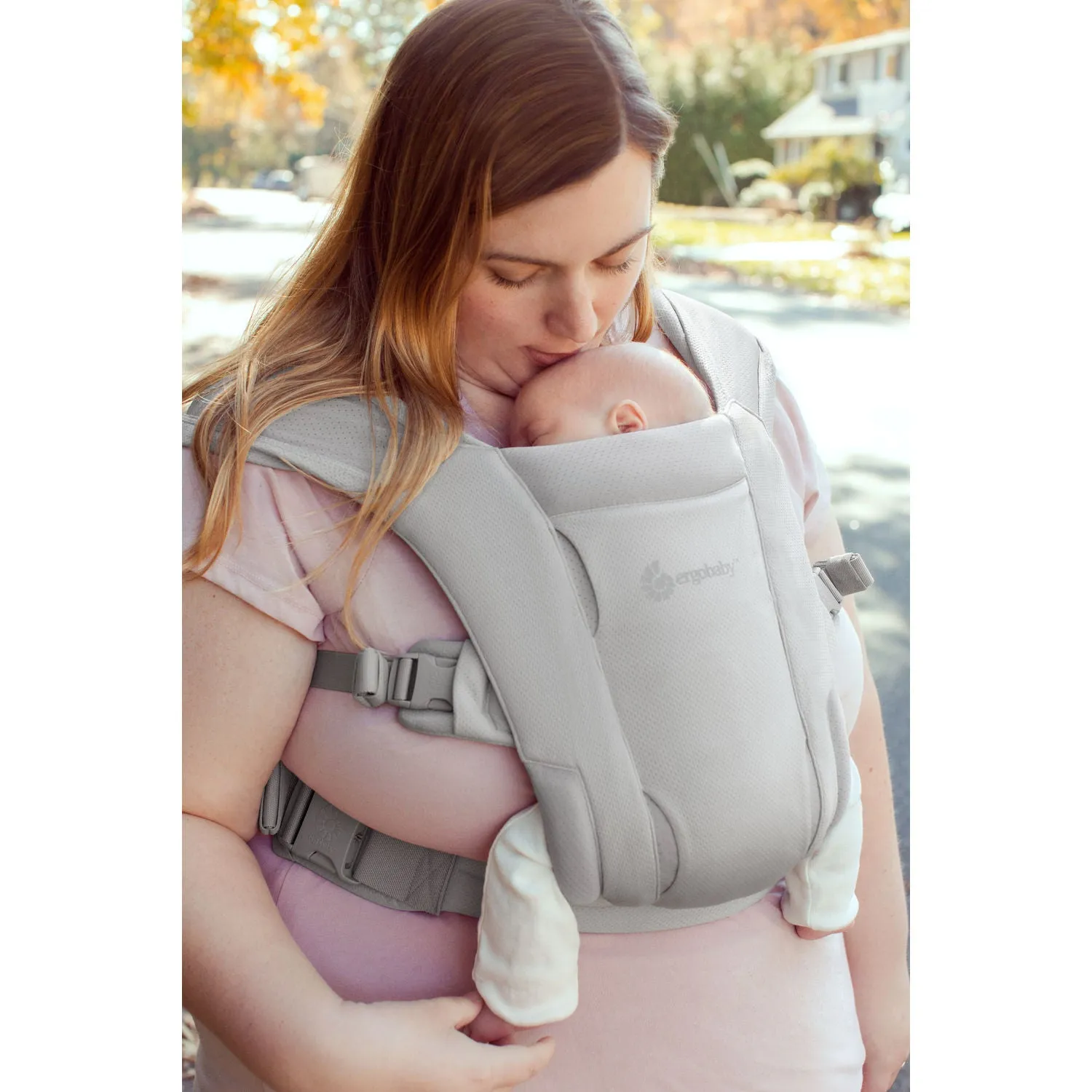 Ergobaby Embrace Soft Air Mesh Newborn Baby Carrier - Soft Grey