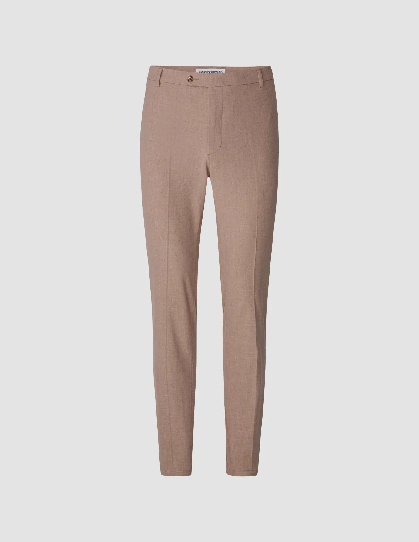 Essential Suit Pants Slim Dusty Lilac Melange