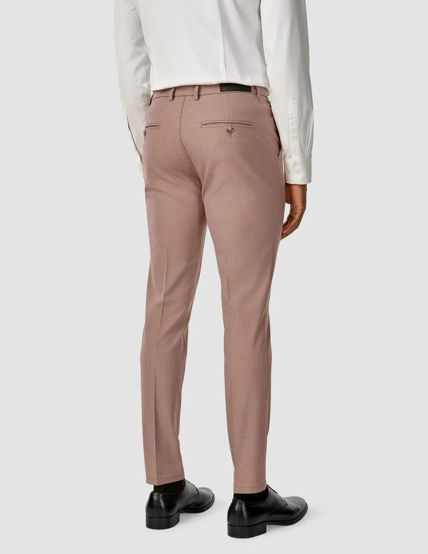 Essential Suit Pants Slim Dusty Lilac Melange