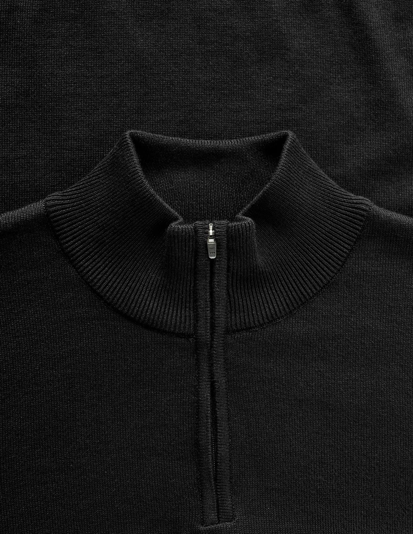 Everyday Knit Half-Zip Black