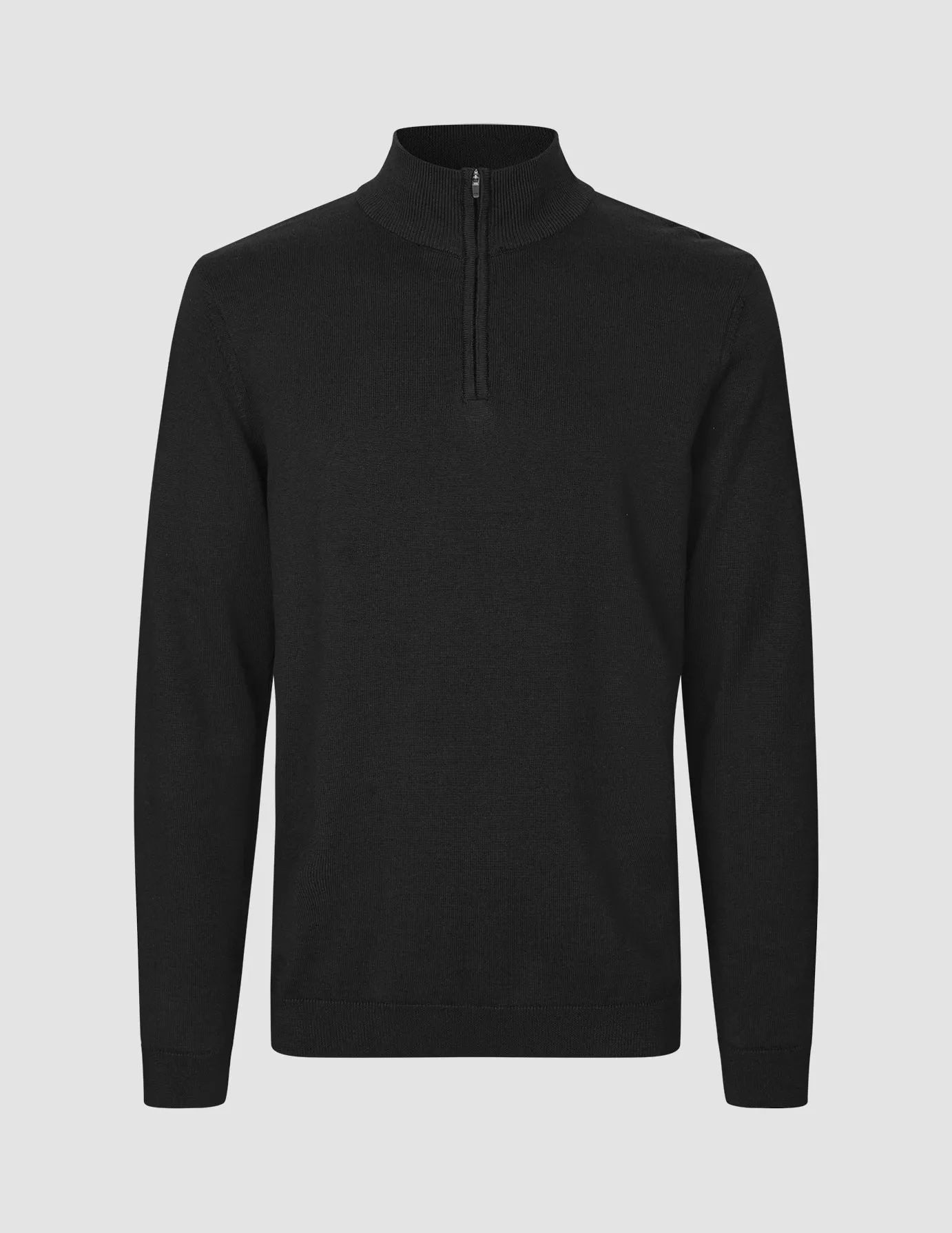 Everyday Knit Half-Zip Black