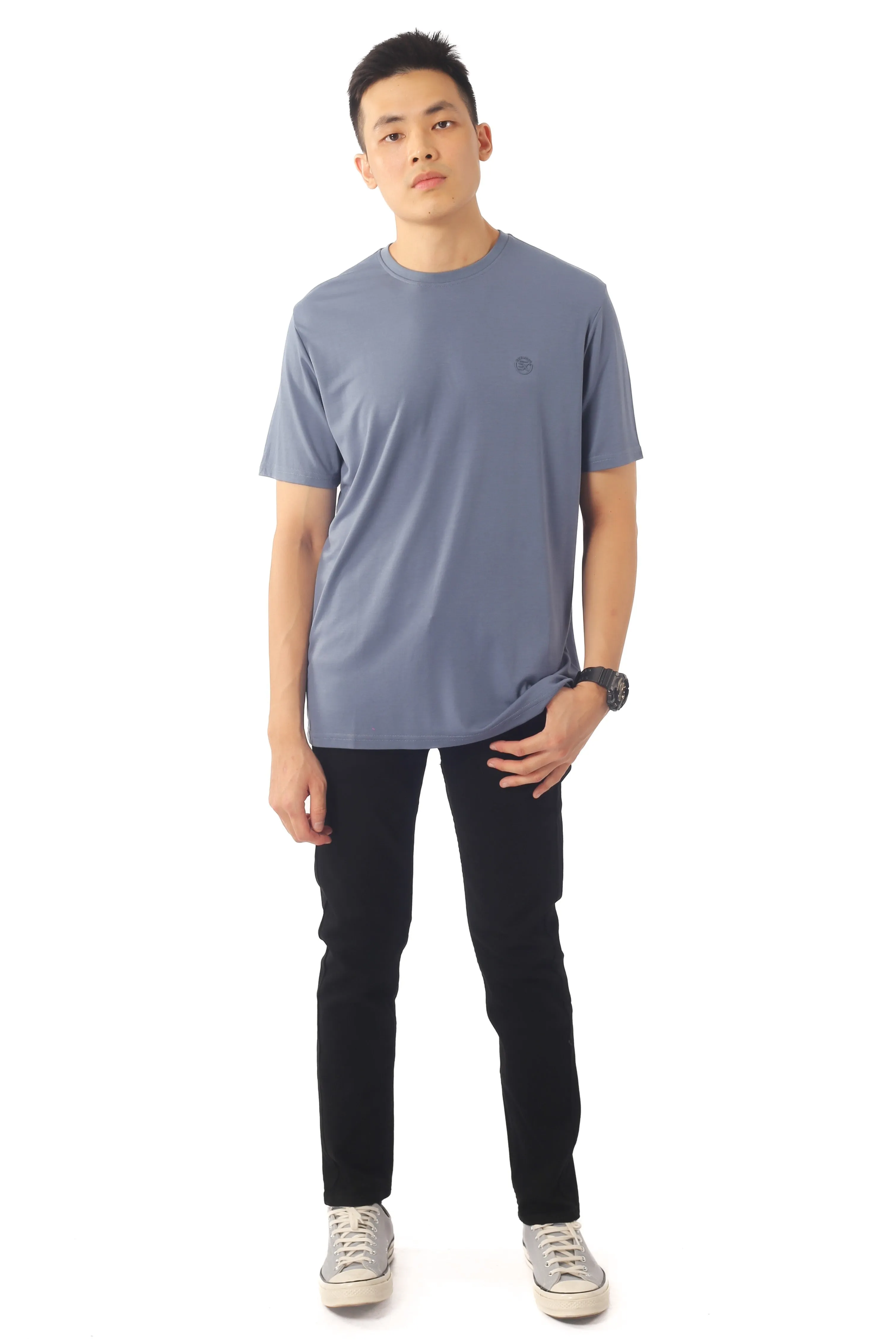 EXHAUST ROUND NECK T SHIRT [FREE CUT] 1595