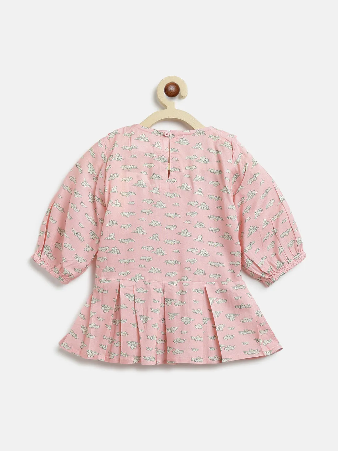 Girls Dusty Pink Printed Top