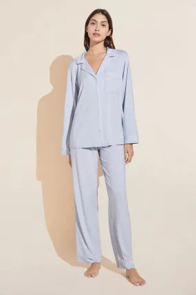 Gisele PJ Set | Ice Blue/Ivory