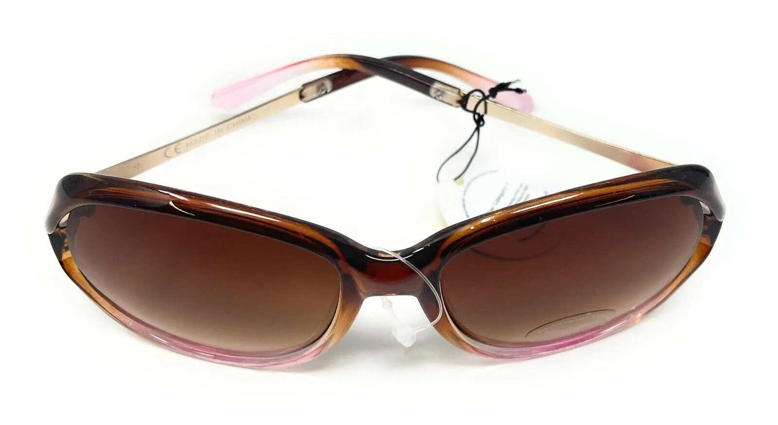 Glare Sunglasses Fashion Pink Brown Frame with Tinted Lens 100% UVA UVB 1RHS86