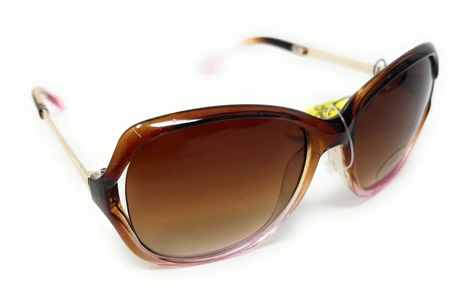 Glare Sunglasses Fashion Pink Brown Frame with Tinted Lens 100% UVA UVB 1RHS86