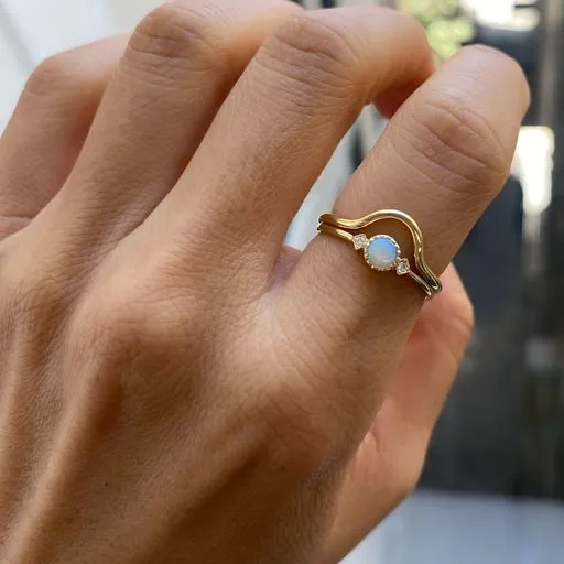 Gold Curved Band