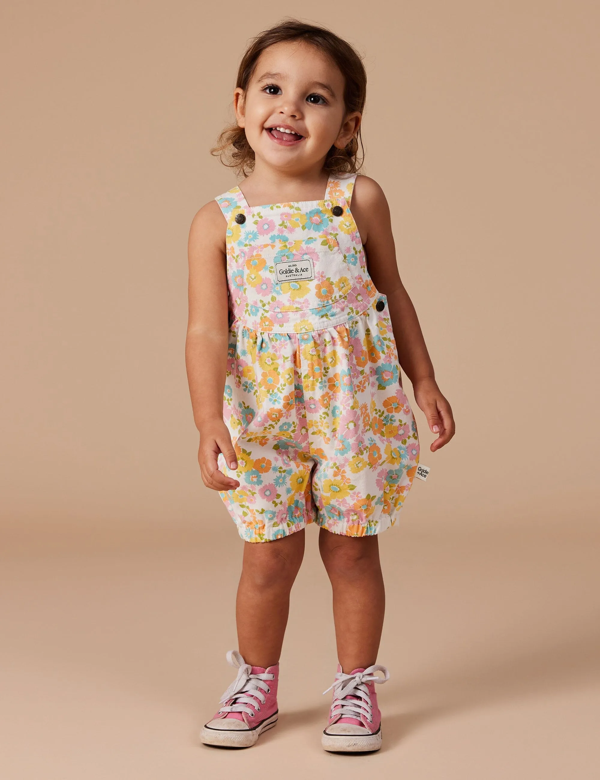 Goldie & Ace - Bessie Bubble Shortalls Flower Child