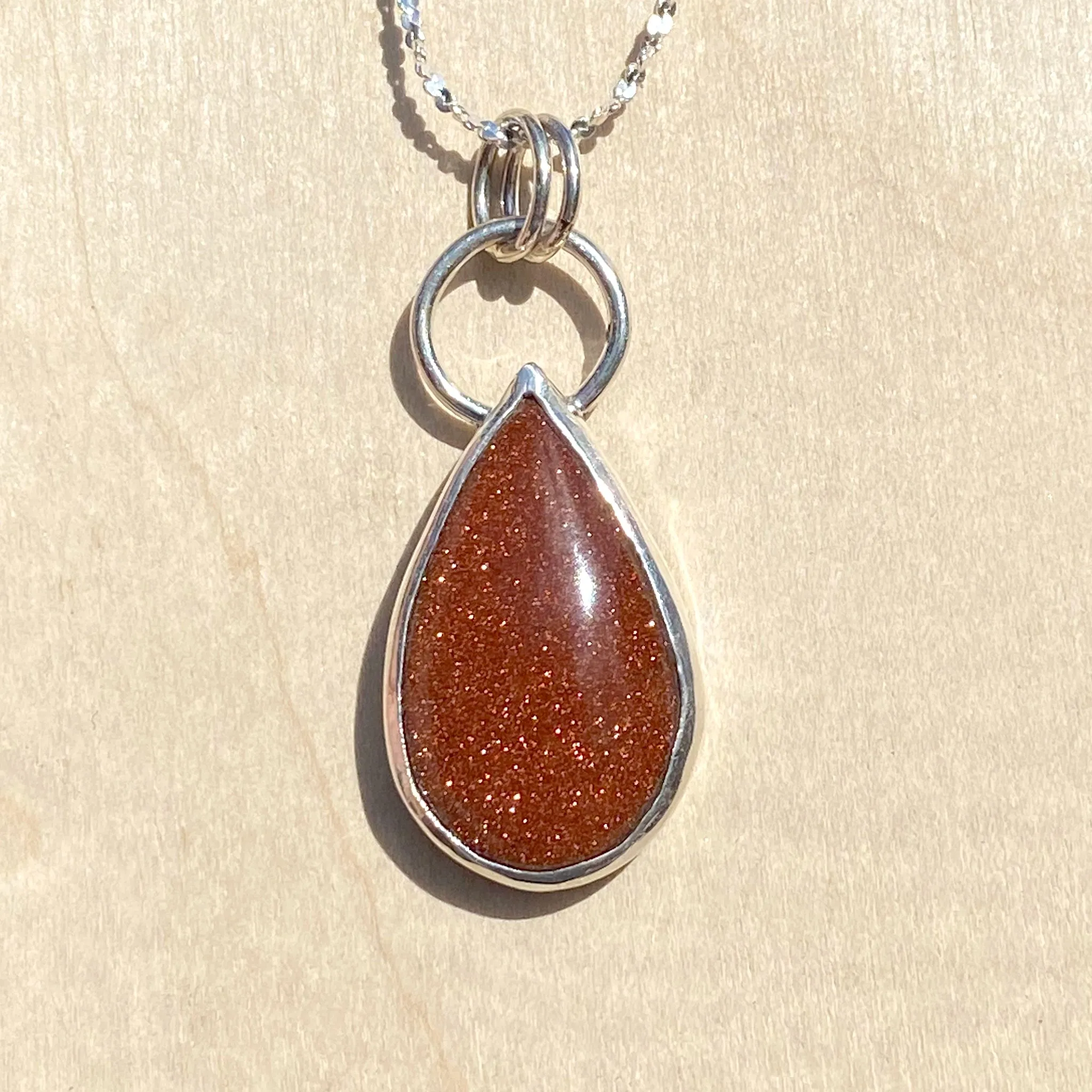 Goldstone Pendant Necklace