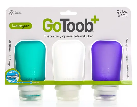 GoToob  3 Pack 2.5oz (74mL) Travel Tube Set