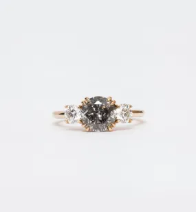 Grey Diamond Eleonore Three-Stone Ring