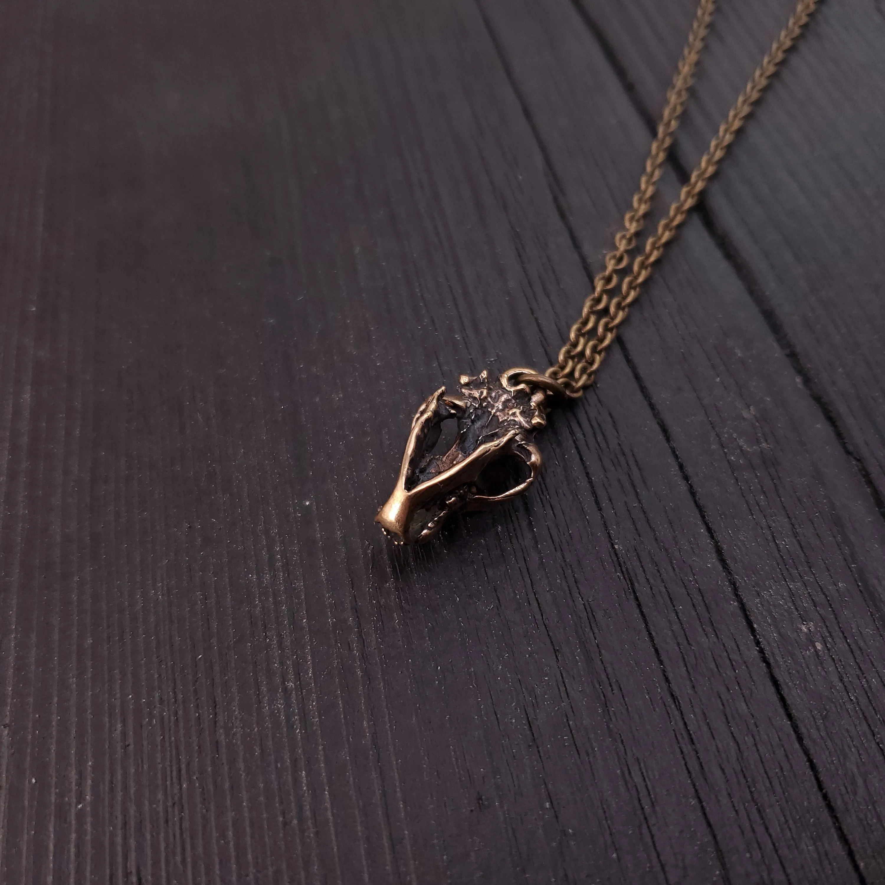 Grizzly Bear Skull Necklace