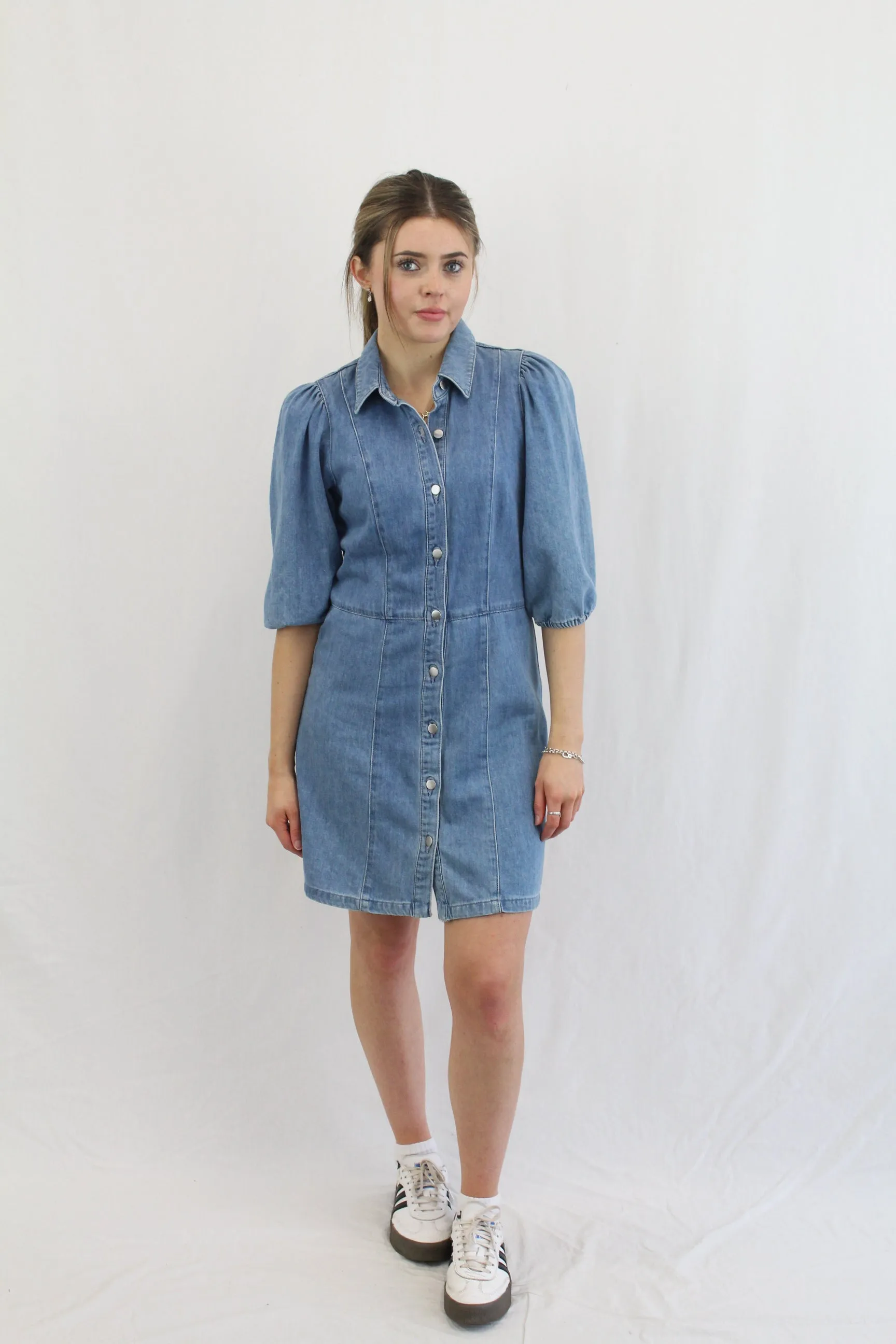 H&M - Denim Button Up Mini