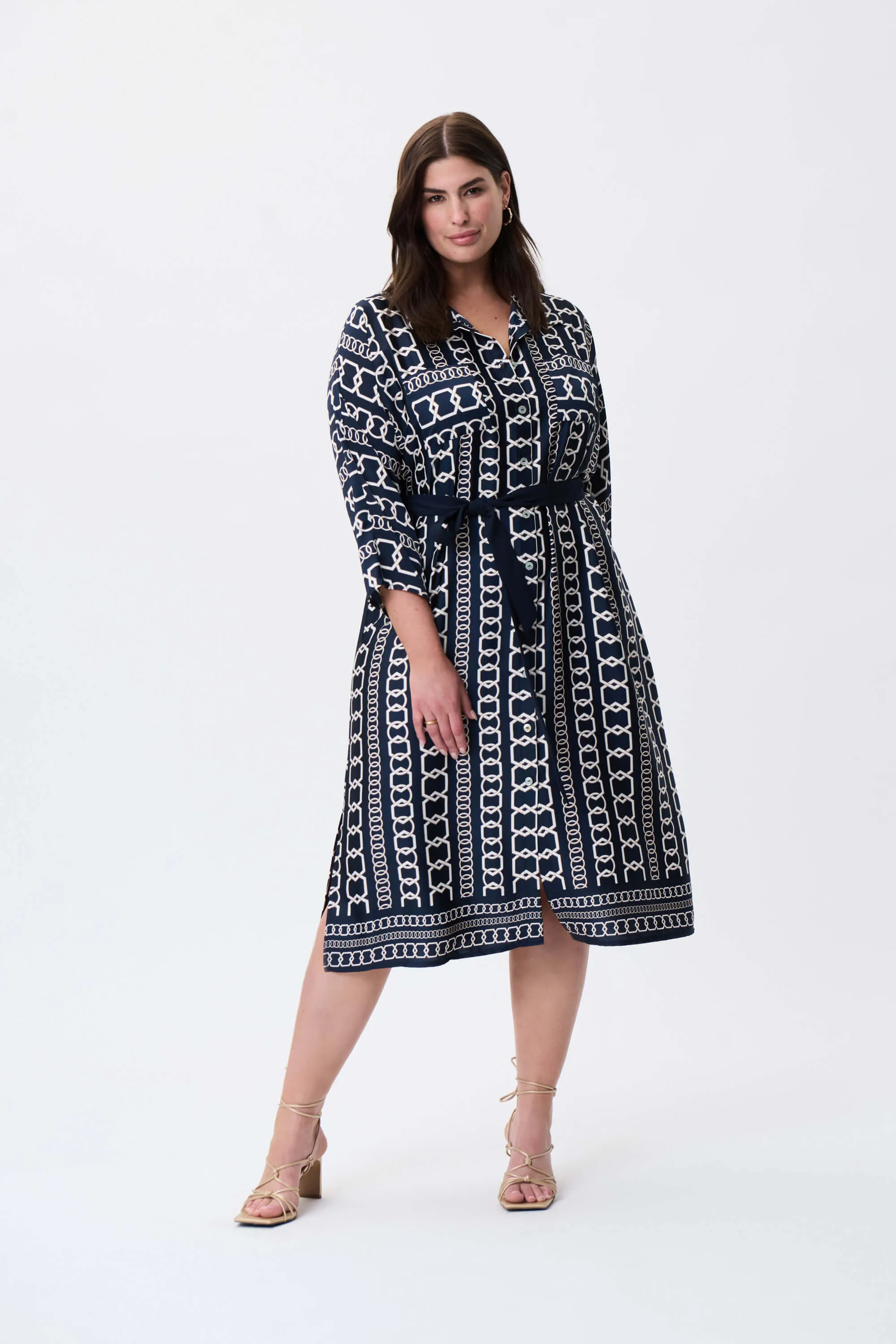 Hamptons Chain Dress - Midnight Blue 231288