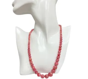 High Quality Beaded Rhodochrosite Necklace