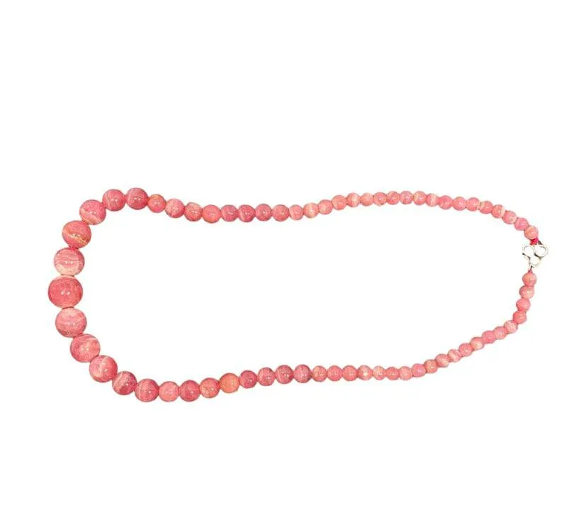 High Quality Beaded Rhodochrosite Necklace