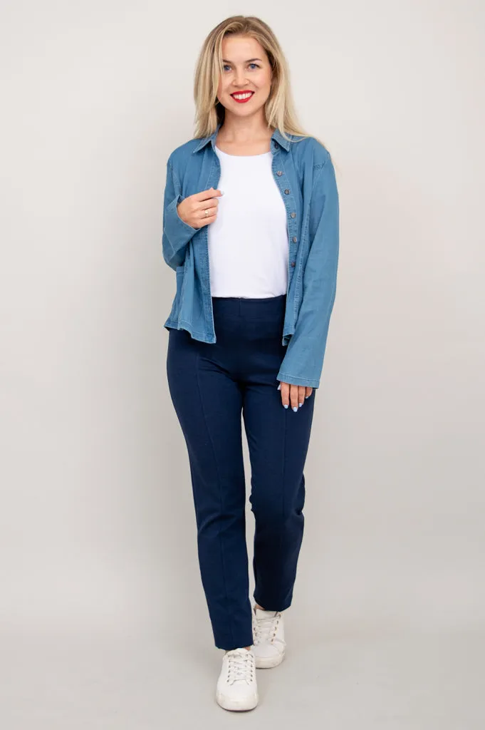 Holly Blouse, Tencel Denim