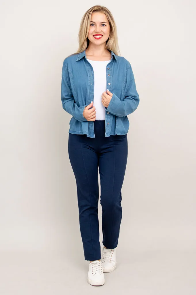 Holly Blouse, Tencel Denim