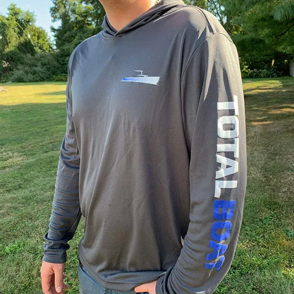 Hooded Long Sleeve Logo Pullover