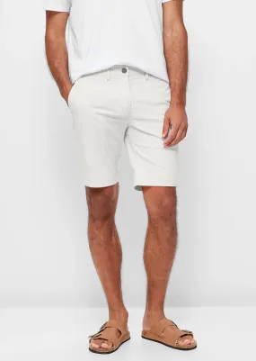 Hugo premium stretch chino short in White