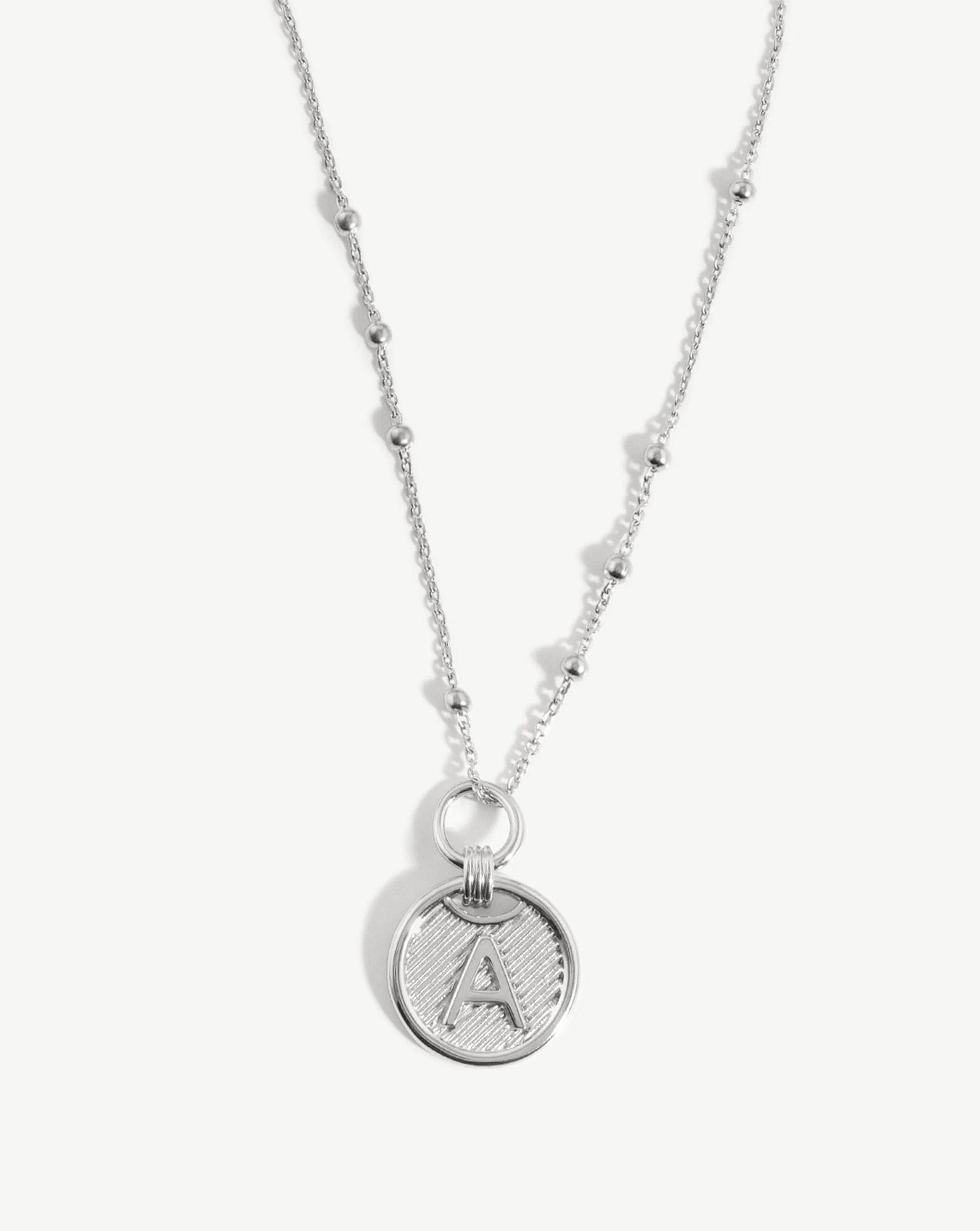 Initial Pendant Necklace - Initial A | Sterling Silver