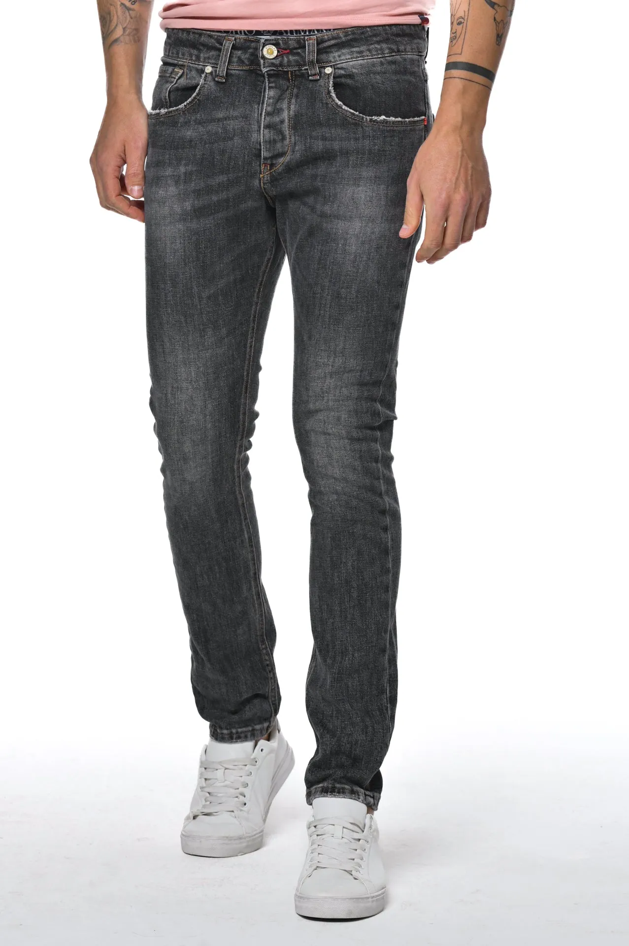 Jeans slim New London BLK Marmorizzato SS23