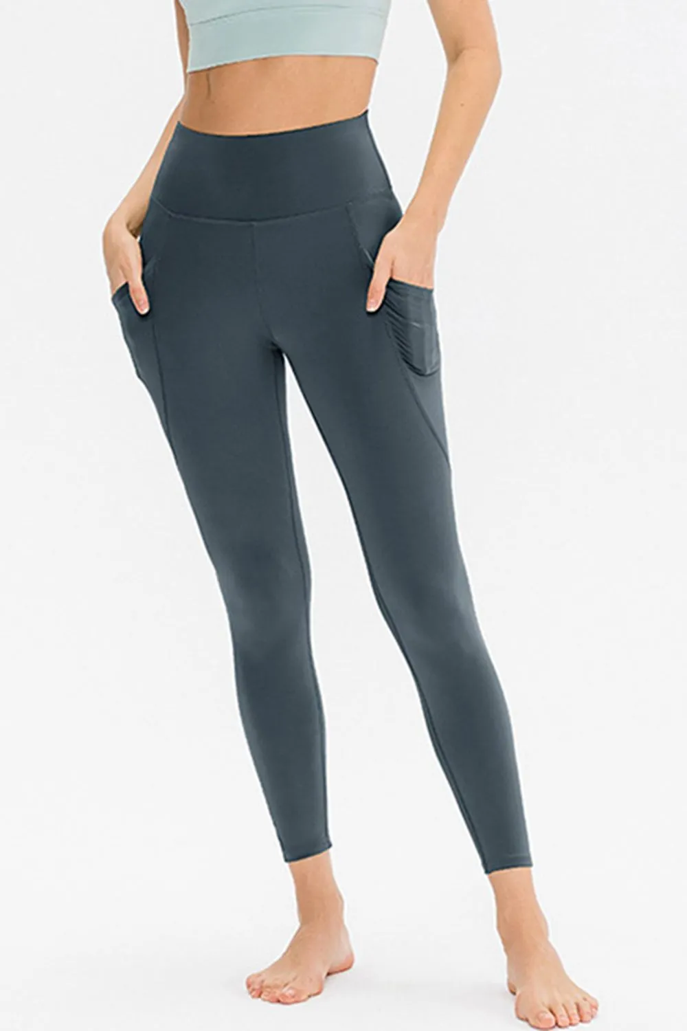 Joelle Slim Fit Long Active Leggings with Pockets