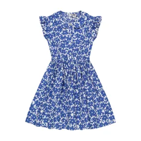 Juniper Button Front Dress Blue Poppy