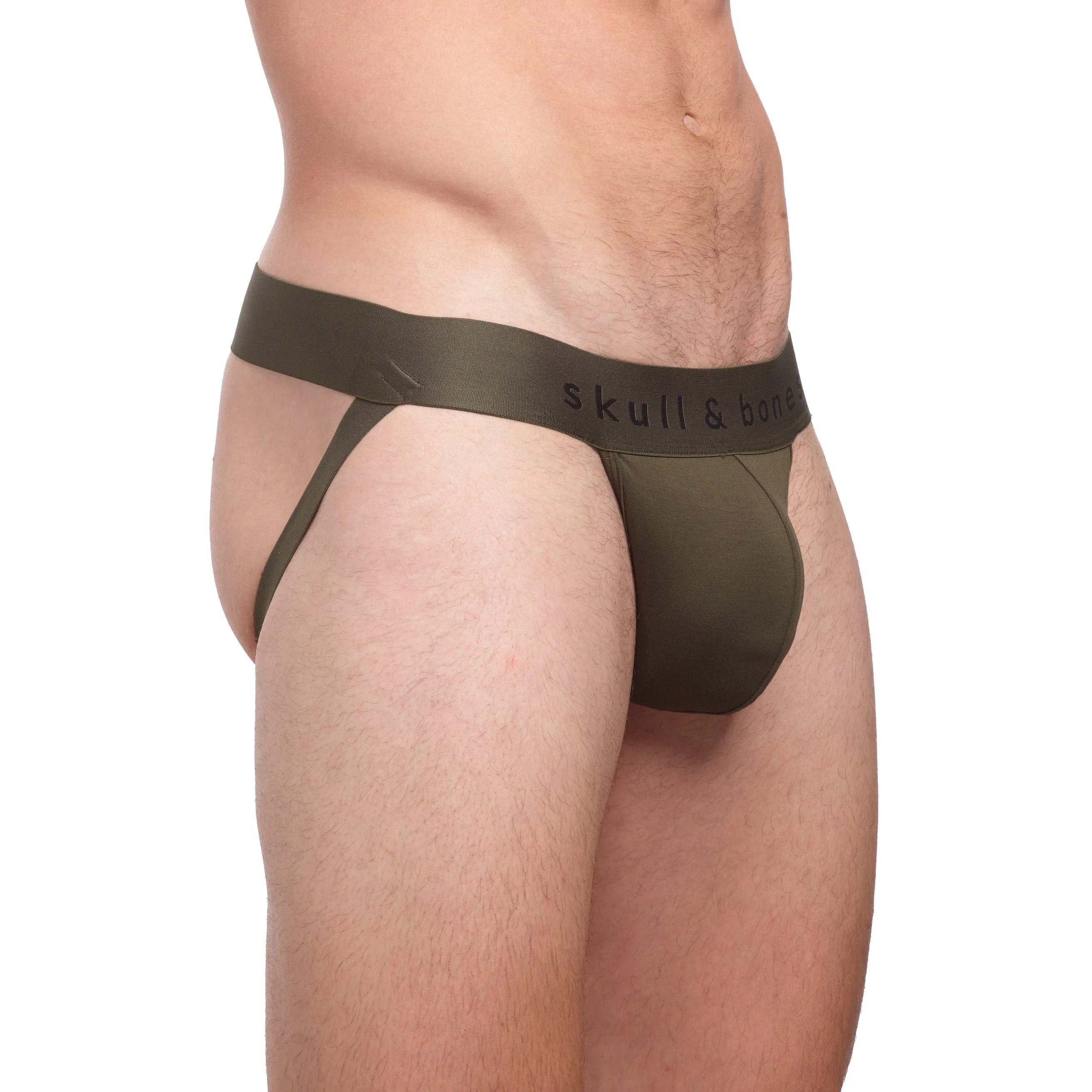 Just the Bones Jock Army Green