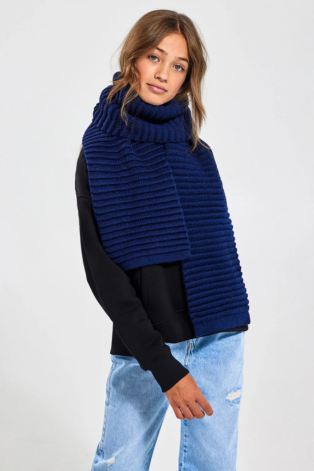 Kids (6-14 Years) Ribbed Scarf