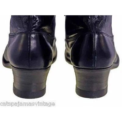 Ladies Black Victorian Kid Leather Boots Walk Over NIB#2  Size EU 36 US 6 NICE