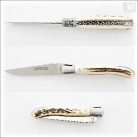 Laguiole Nature Guilloche Deer Stag Handle