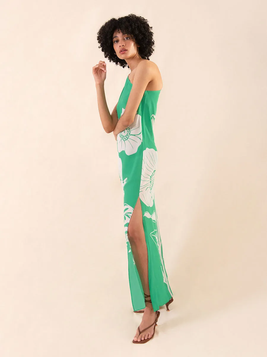 Lani Crepe Maxi Dress - Green