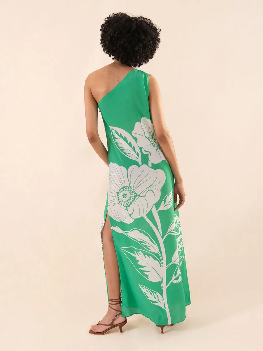 Lani Crepe Maxi Dress - Green