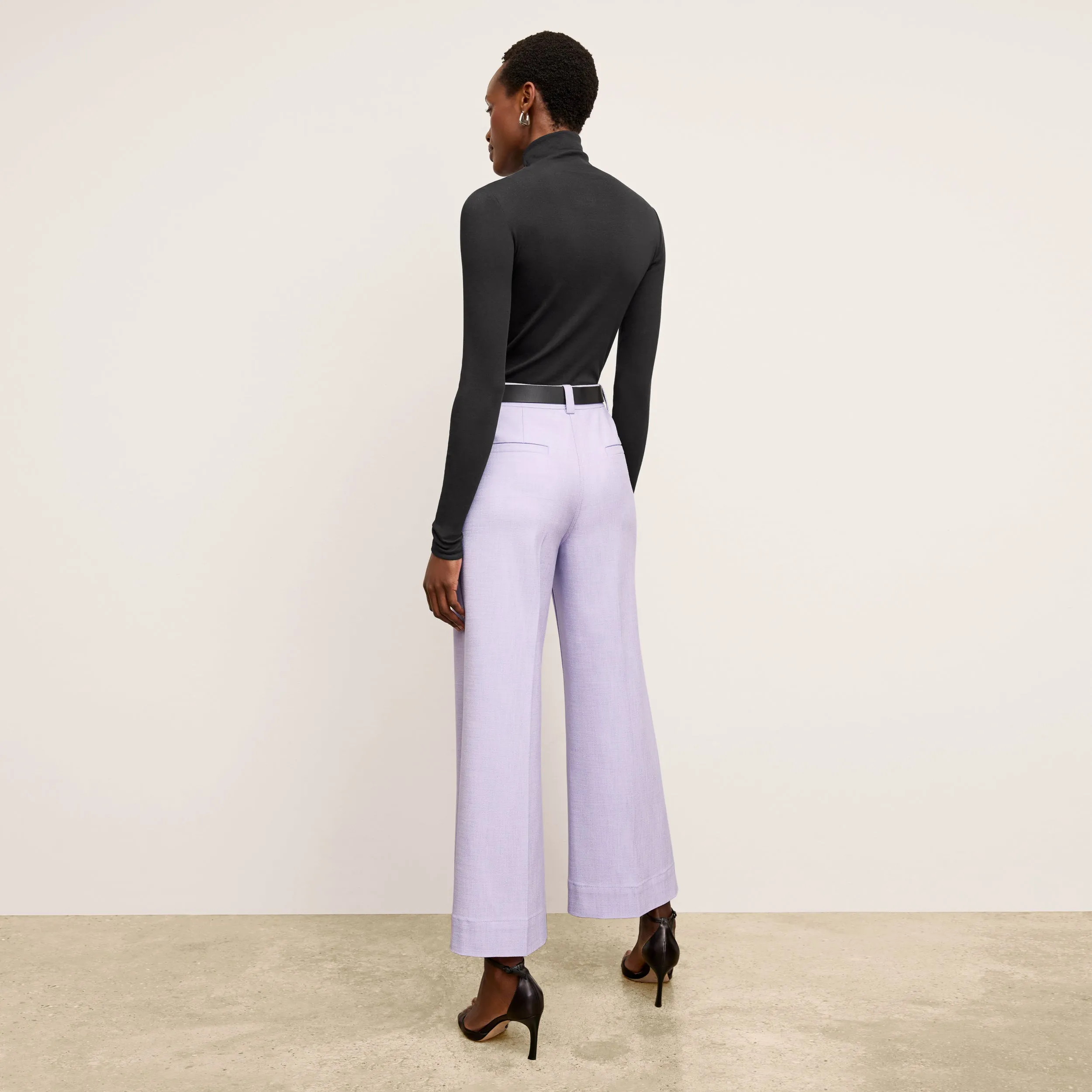 Lani Pant - Stretch Tweed :: Lilac/Ivory