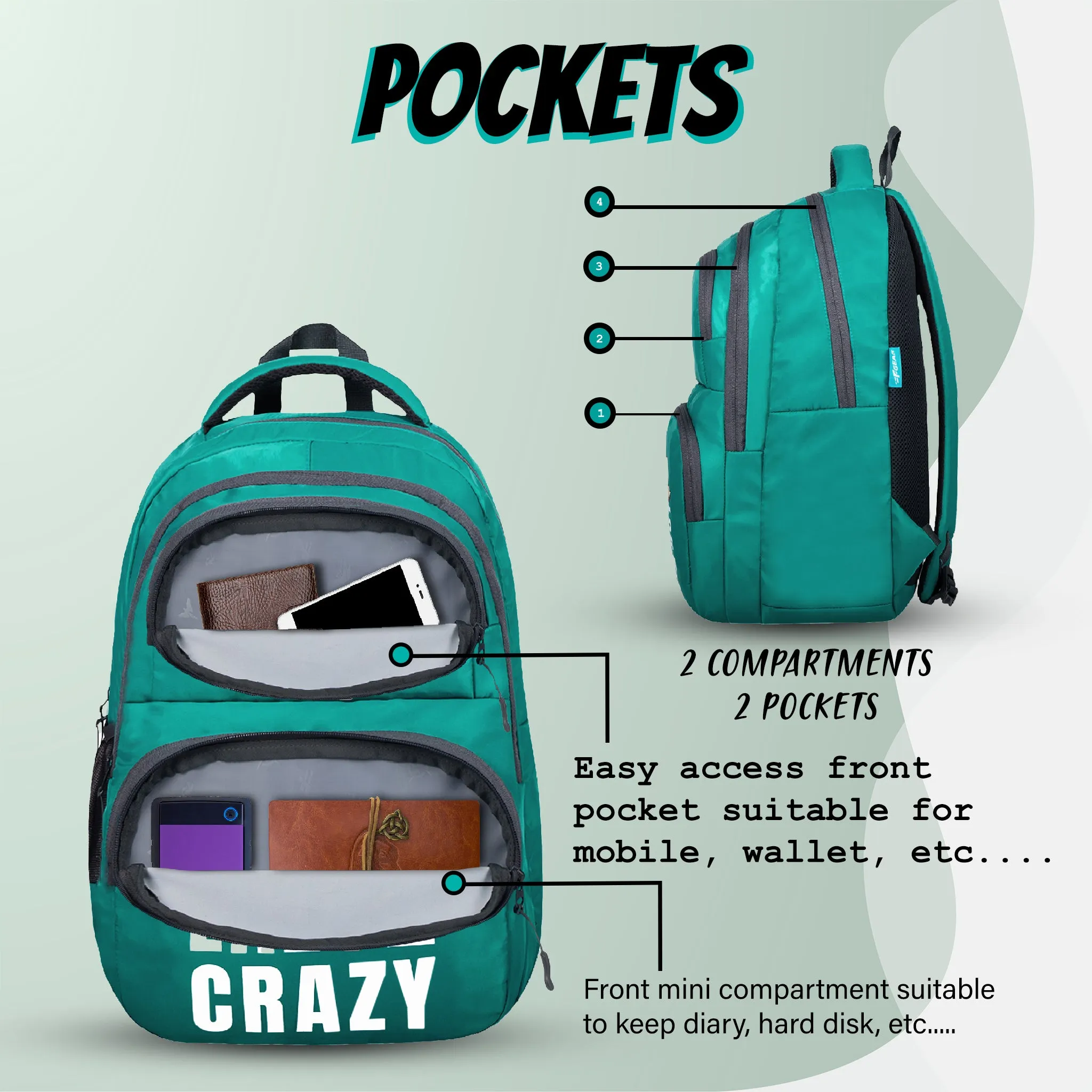 LBC 23L Green Backpack