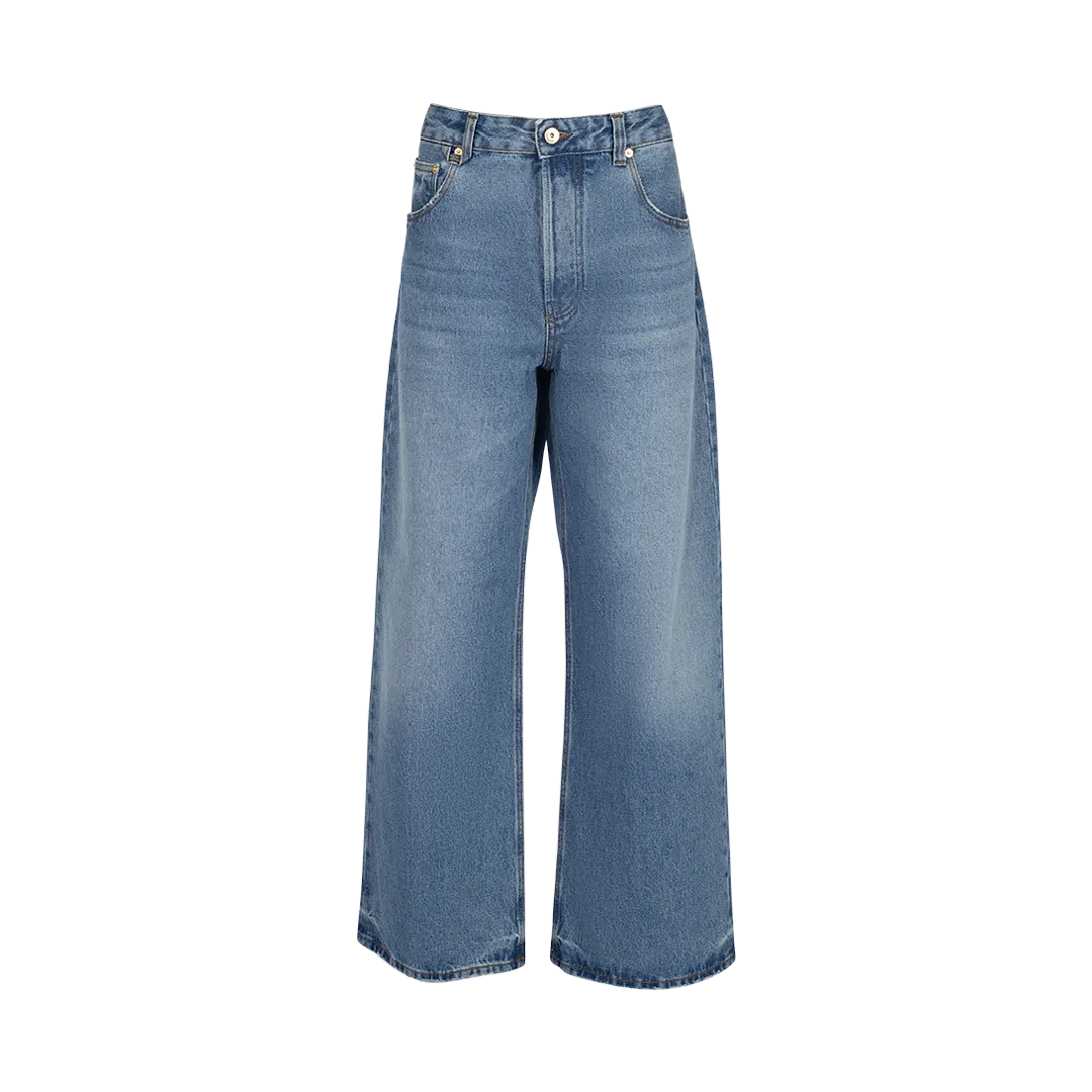 Le De-Nîmes Mid-rise Court Cropped Jeans