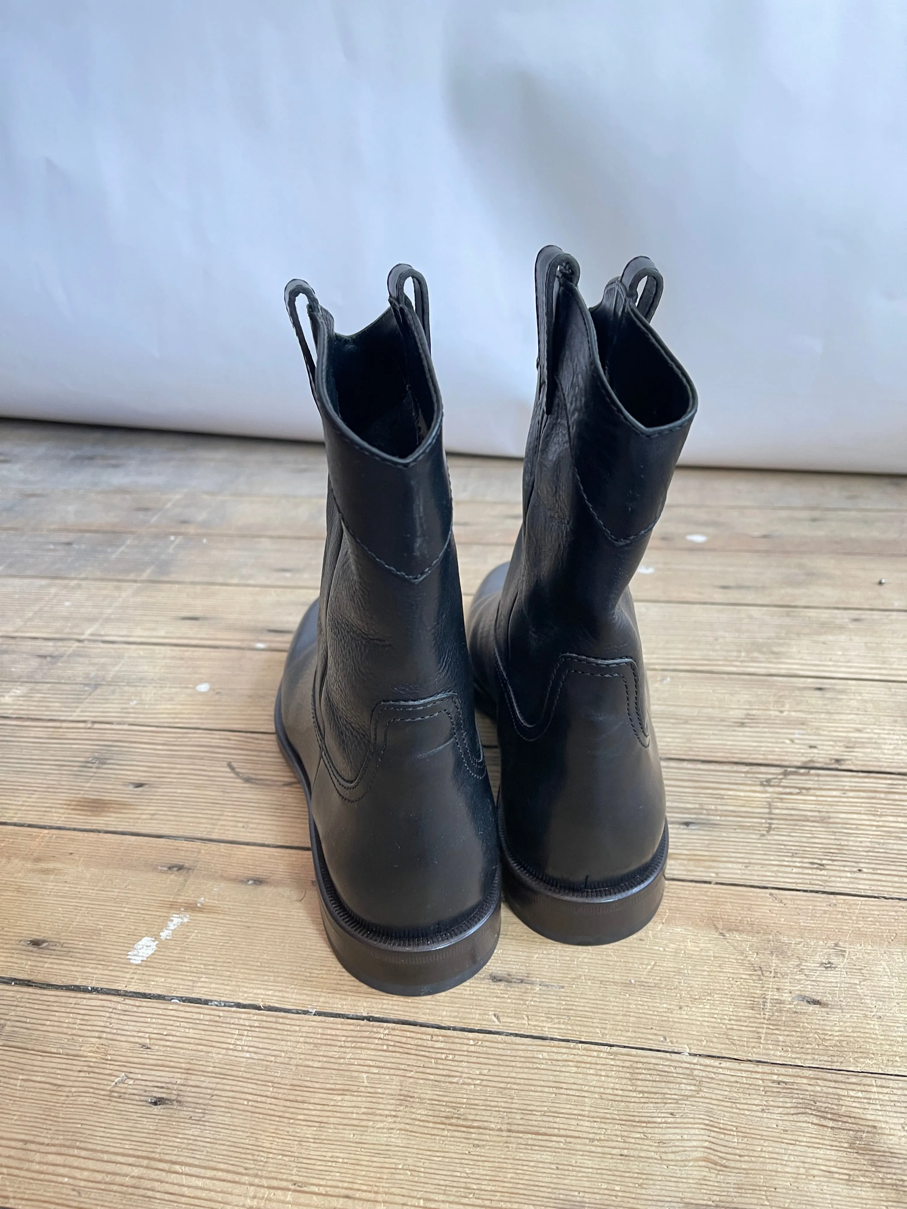 Lemaire Leather Western Boots (39)