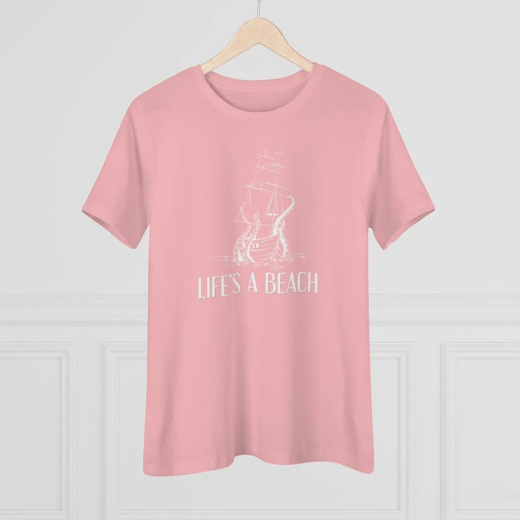 Life's A Beach, Women's Premium Tee