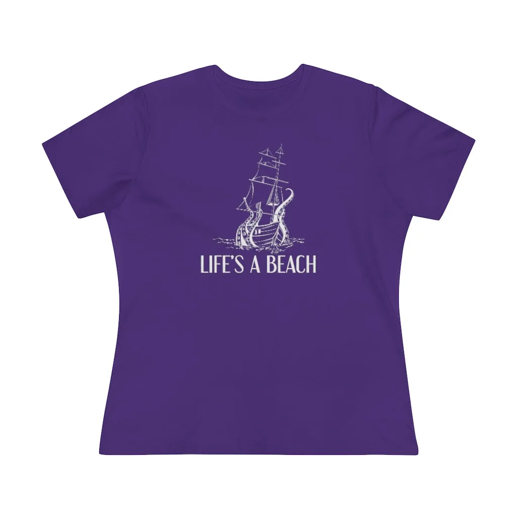 Life's A Beach, Women's Premium Tee