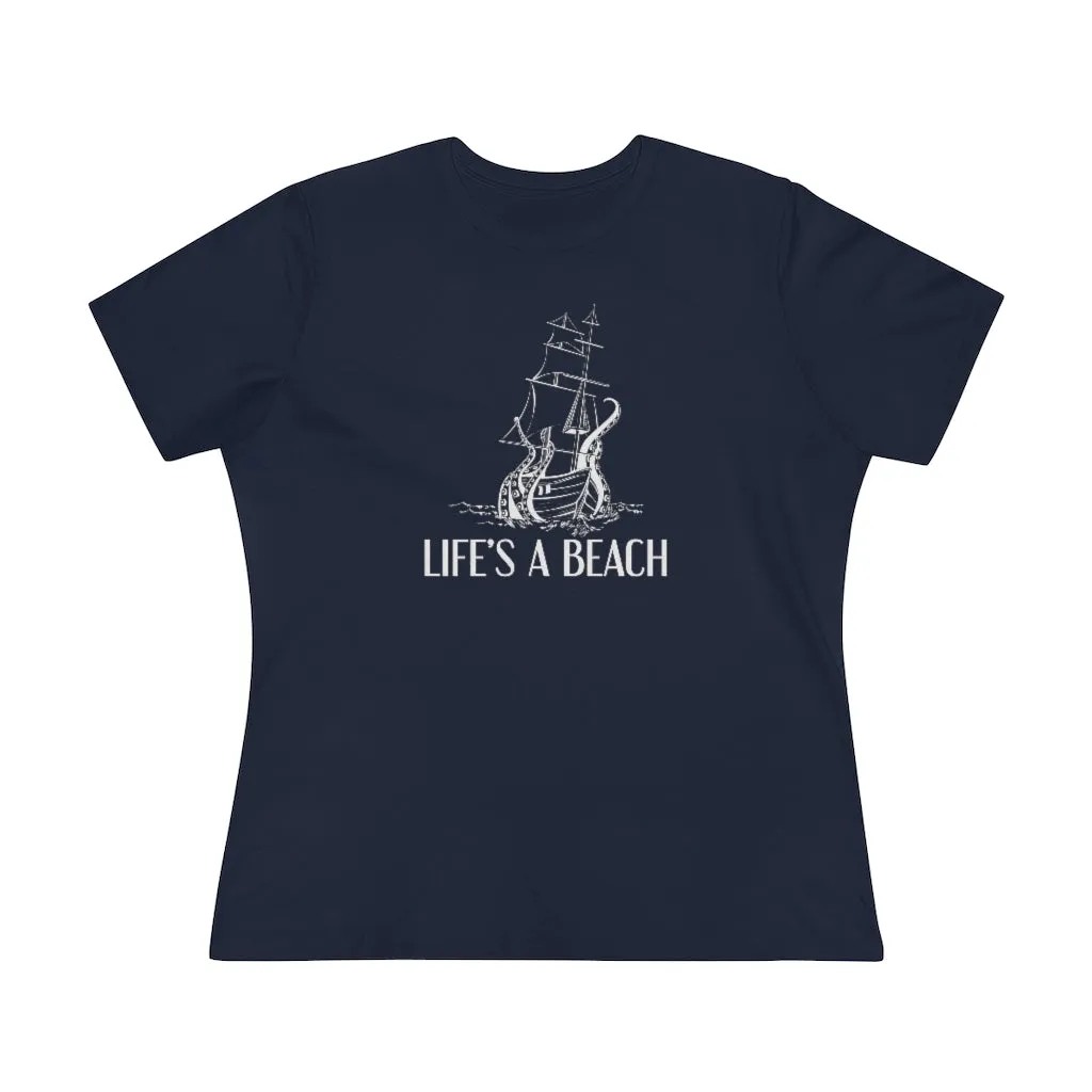 Life's A Beach, Women's Premium Tee