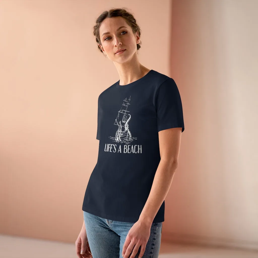 Life's A Beach, Women's Premium Tee